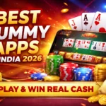 Best rummy apps in India 2026 showing mobile gameplay, cards, coins and real cash winning concept