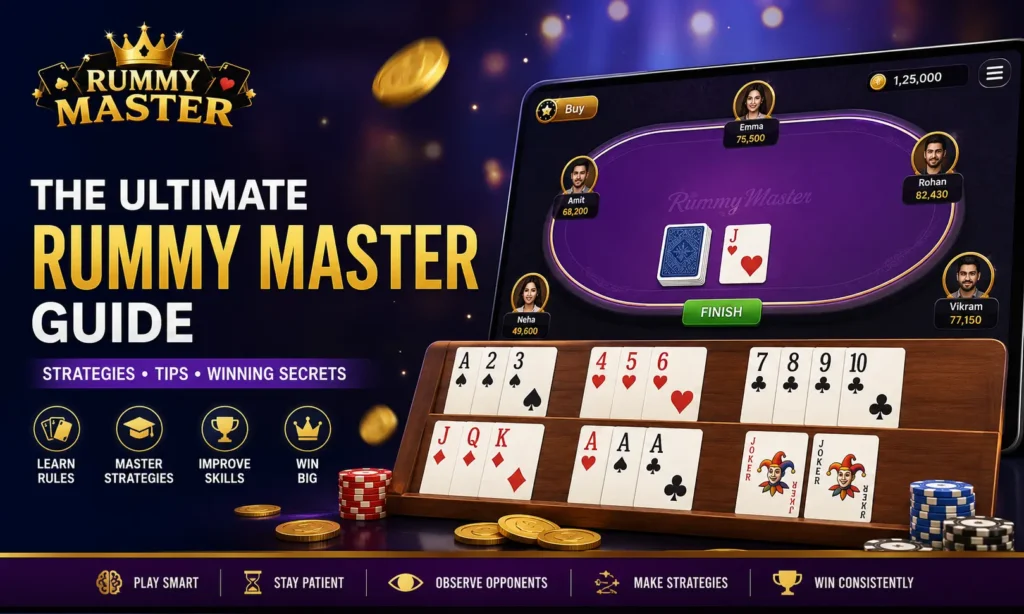 Rummy Master guide featuring advanced strategies, winning tips, and online rummy gameplay techniques.