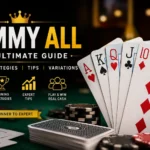 Professional Rummy All guide banner featuring playing cards, winning strategies, game rules, and expert tips for beginners and advanced players.